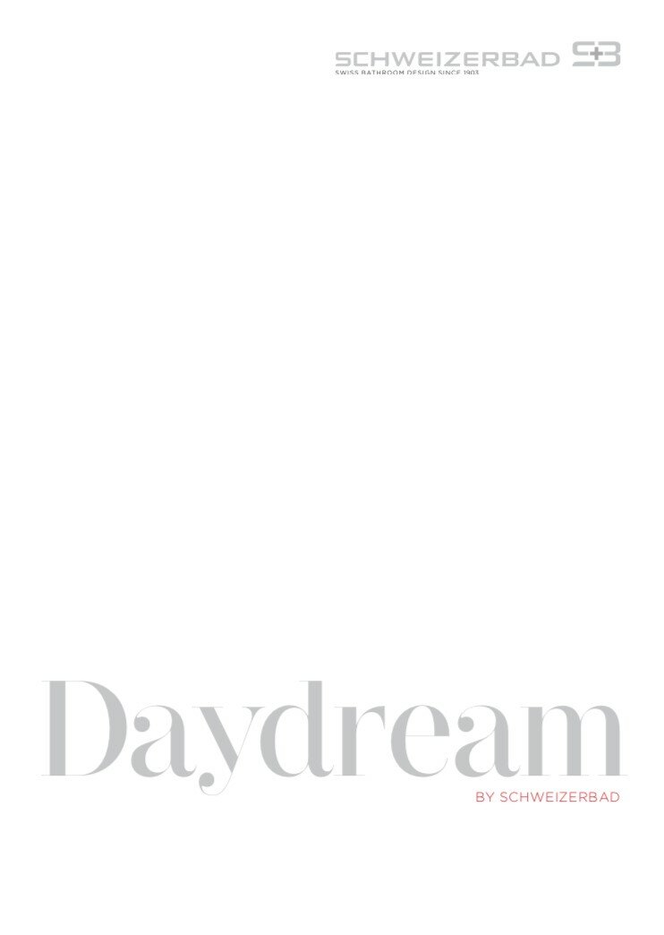 Schweizerbad Produktkatalog der Möbelserie Daydream